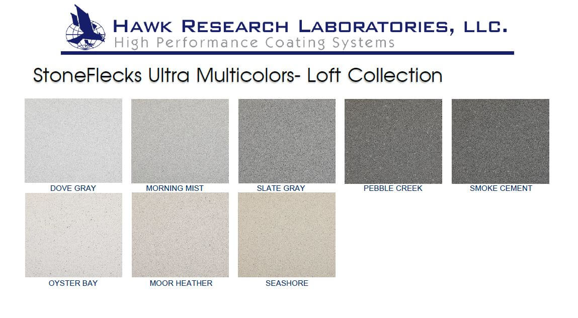 StoneFleck Loft Collection Colours stone fleck loft collection
