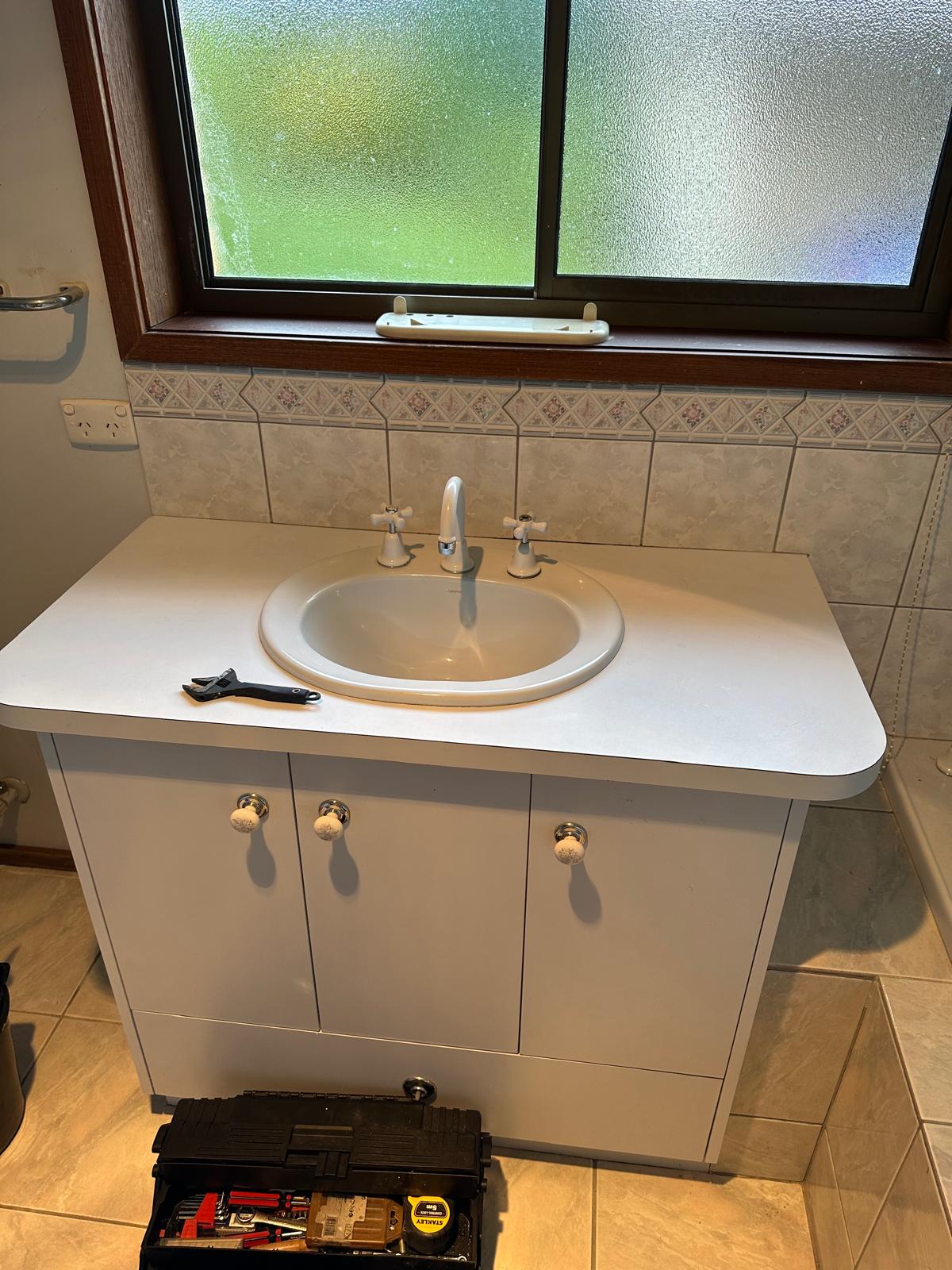 Before - Vanity Top Resurfacing