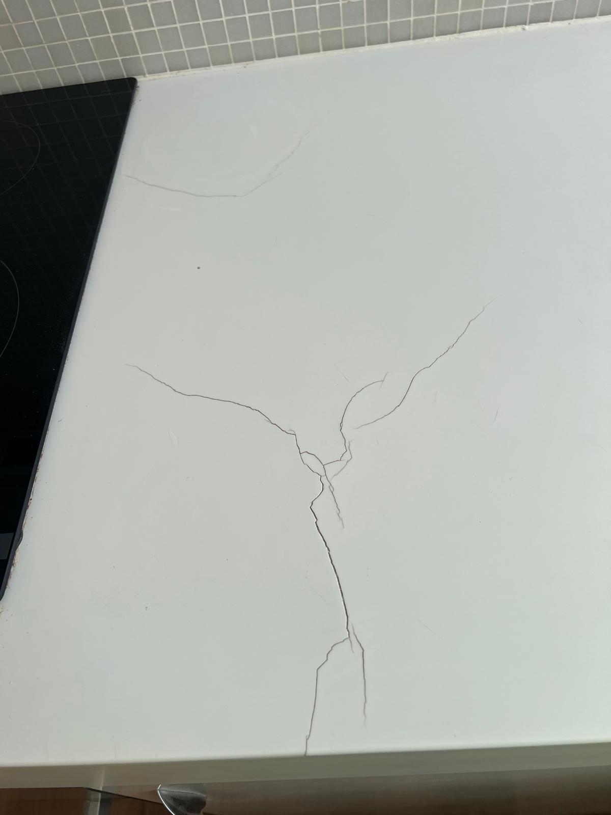 Before - Benchtop Crack Repair